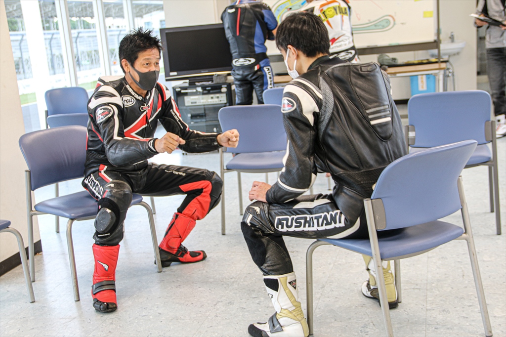 コースインを待つAグループの皆さん