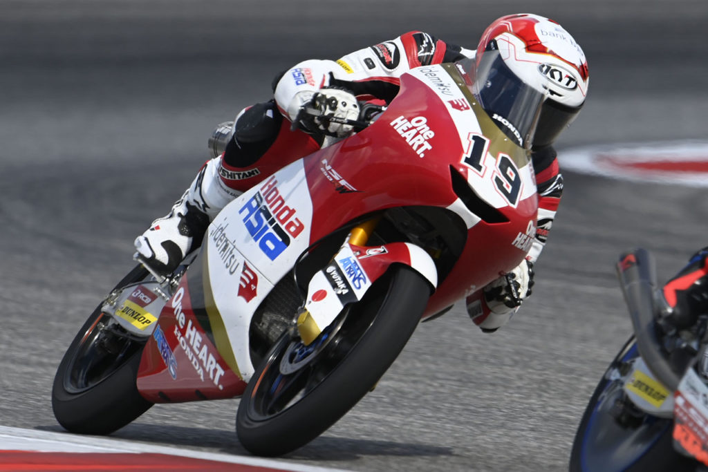 ロードレース世界選手権　2021年第15戦アメリカズ　出光ホンダチームアジアのアンディ選手のリザルトは24位