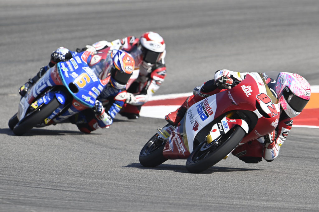 ロードレース世界選手権　2021年第15戦アメリカズ　moto3クラスの國井勇樹選手のリザルトは25位