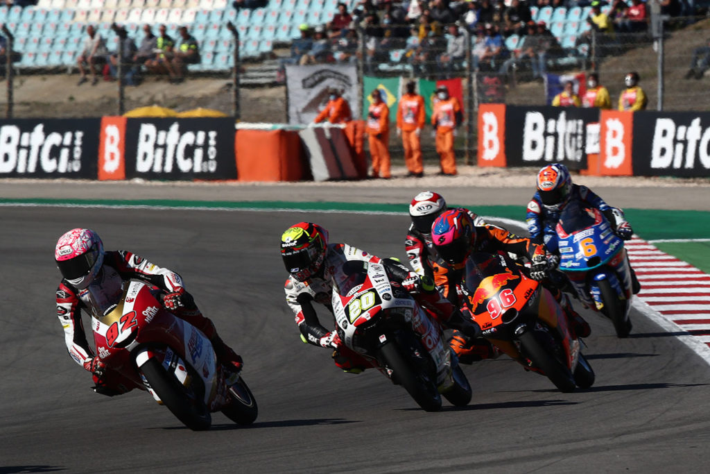 出光ホンダチームアジアよりmoto3に参戦する國井勇輝選手。第17戦ポルトガルGPは20位でレースを終えた。