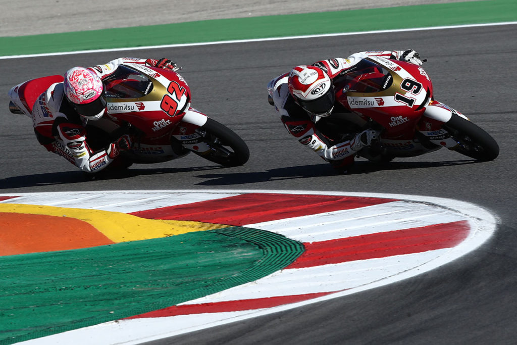 2021年シーズンmoto3にフル参戦するイデミツホンダチームアジアの國井選手とアンディ選手