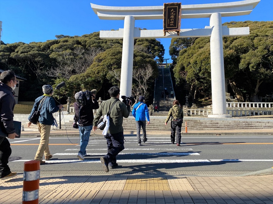 週間バイクTVのツーリング先として訪れた大洗磯前神社