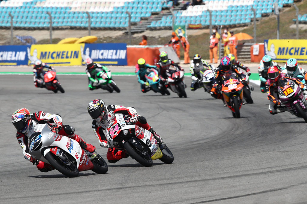 2022moto3 第5戦の予選で自身最高となる2番グリッドを獲得したマリオ・アジ選手