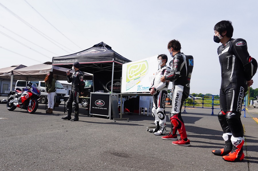 クシタニの走行会　トレーニングセッションのインストラクター